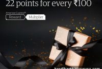 Earn 22 Membership Rewards per ₹100 Spent with Amex Multiplier