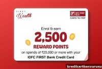 IDFC Bank Credit Card: Targeted Bonus Reward Points on Spending (Aug 2025)