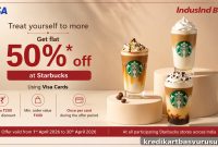 Get 50% Off at Starbucks with IndusInd Bank Visa Credit Cards
