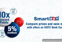 Earn 10X Reward Points on All HDFC Credit Cards via SmartBuy