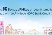 HDFC Credit Card: Earn 5X Points or JPMiles on International POS Spend