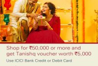 Diwali Deal: Get a Rs.5,000 Tanishq Voucher with ICICI Cards
