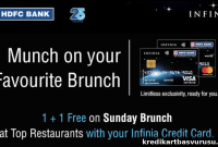 Sunday Brunch BOGO with HDFC Infinia Credit Cards