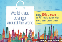 Save 50% on Forex Markup Fees with HDFC Credit Cards