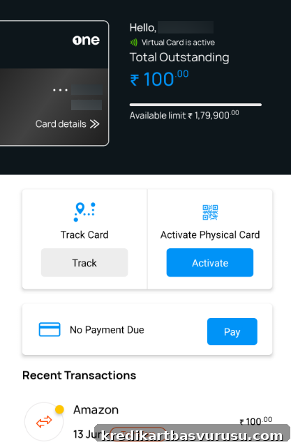 onecard app visual