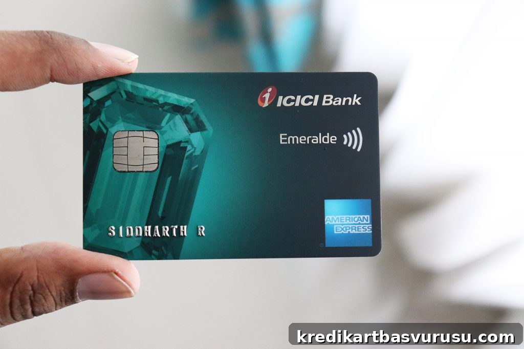 ICICI Emeralde Credit Card Design