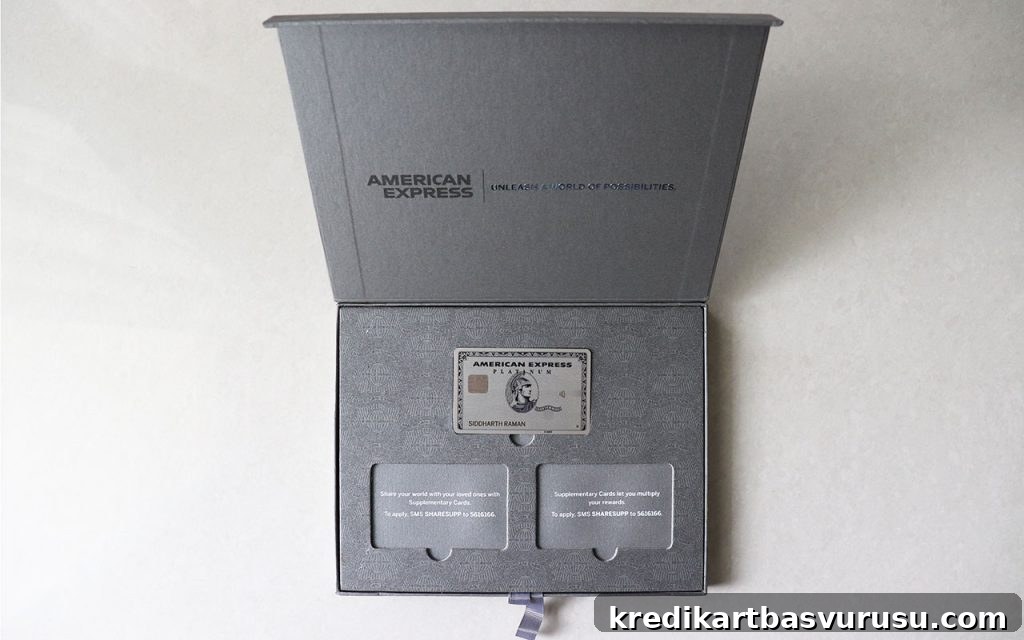 amex platinum box - inside