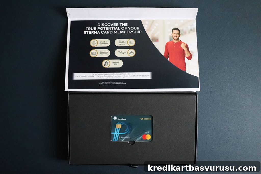 BOB Eterna Credit Card Review: Firsthand User Experience and Benefits 12 BOB Eterna add-on credit card - Inside
