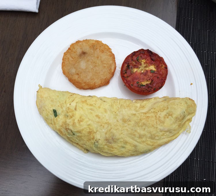 omelette at tiqri restaurant