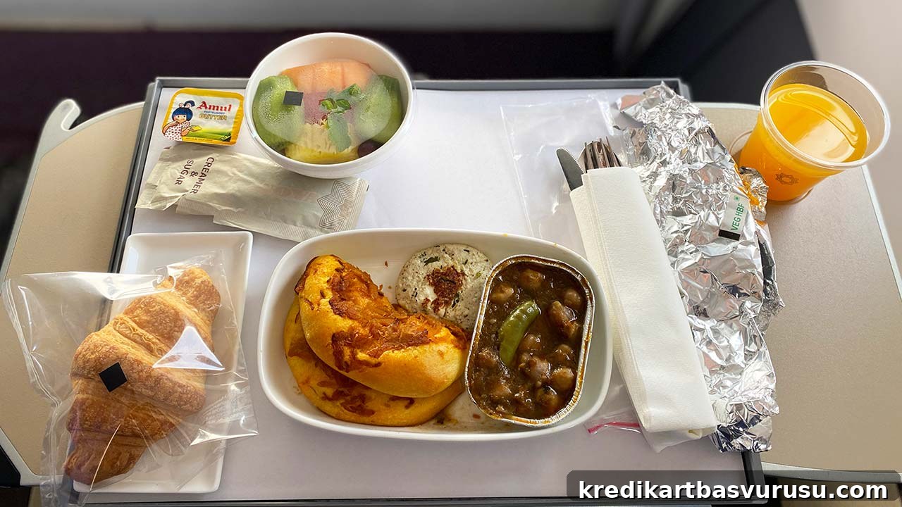 Vistara Business Class Food - Veg