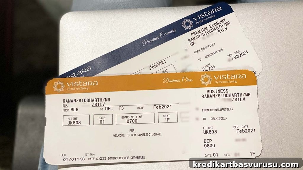 Vistara Business & premium economy Tickets
