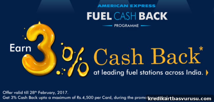 American Express cashback on fuel