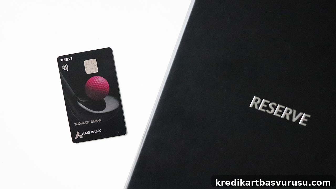 Axis Bank Reserve Credit Card Design