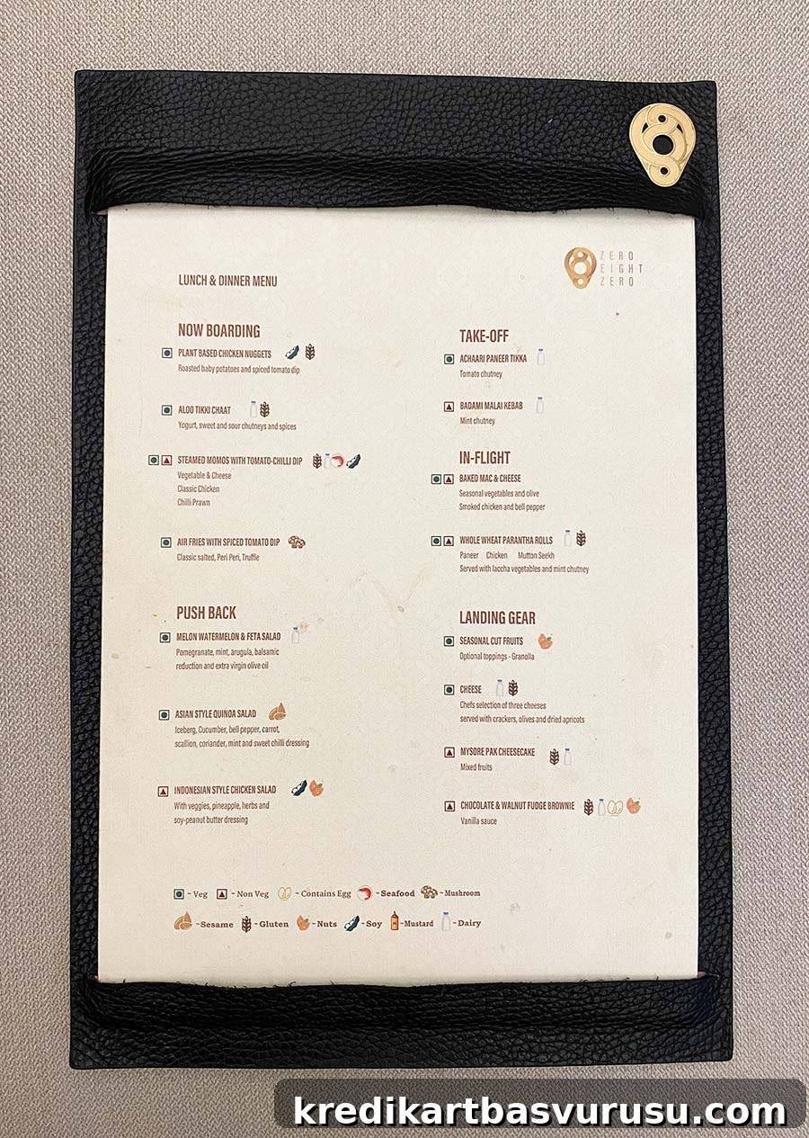 Food menu