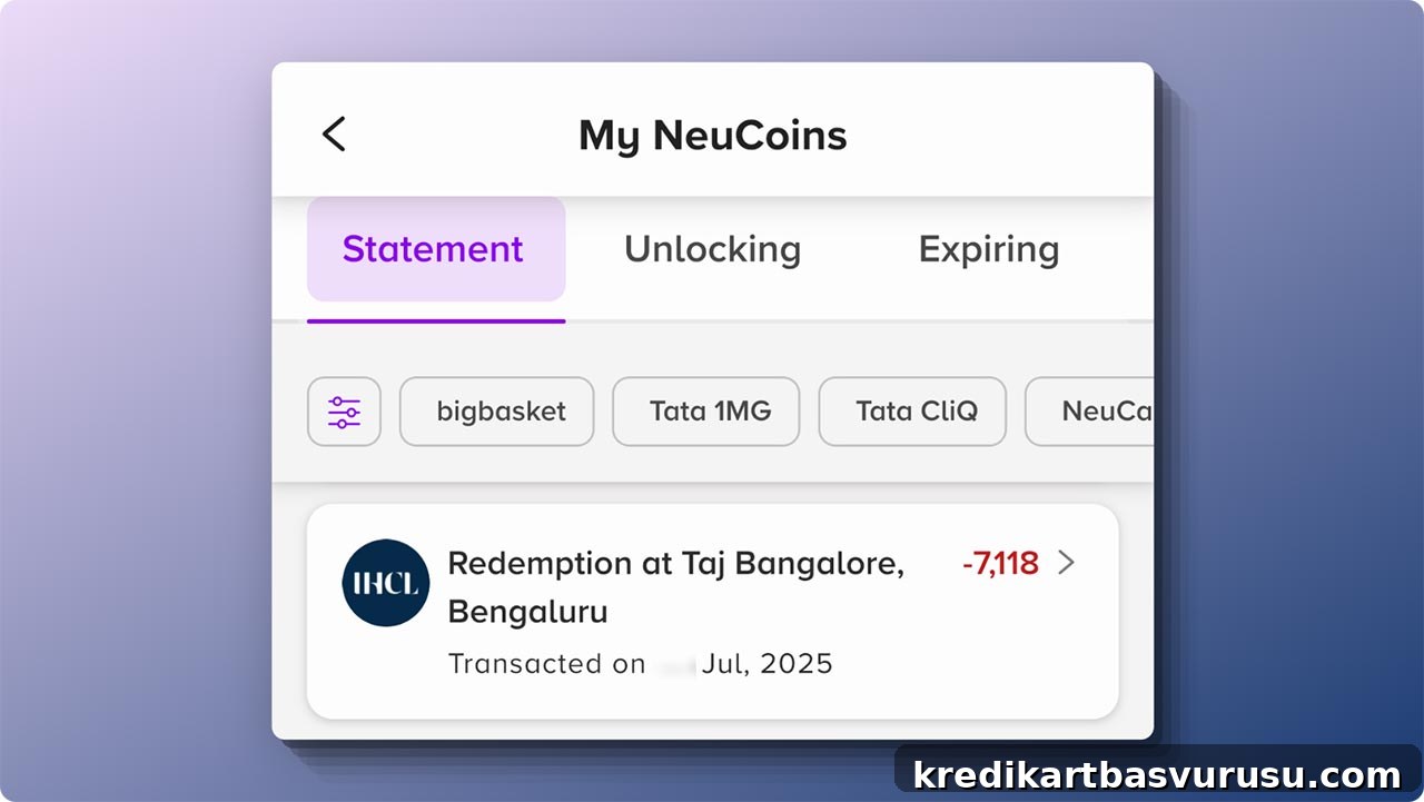 Neucoin Redemption - Taj Hotels