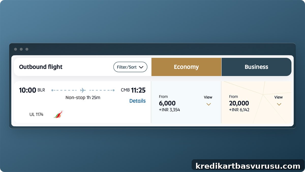 India to Colombo redemption with Etihad Guest miles