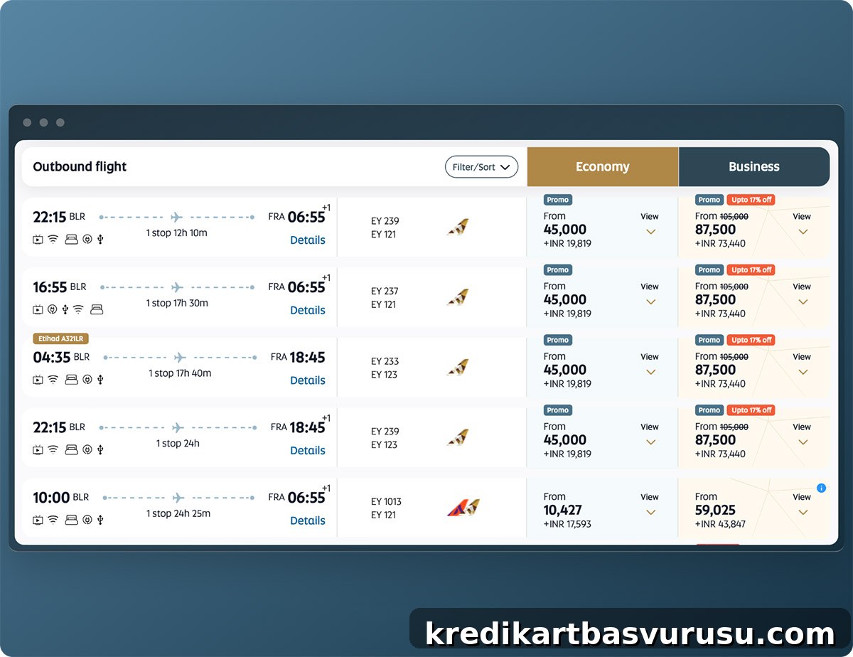 India to Europe redemption with Etihad Guest miles