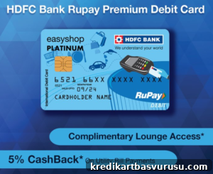 HDFC Easyshop Platinum RuPay Debit Card image
