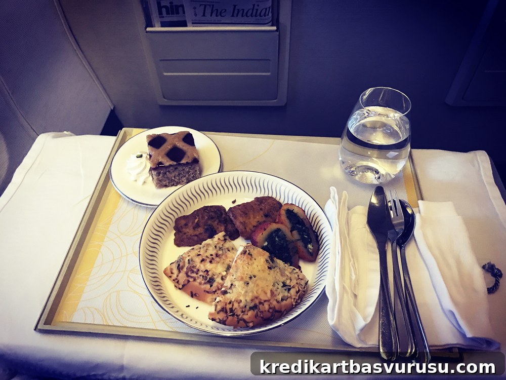 Business class meal