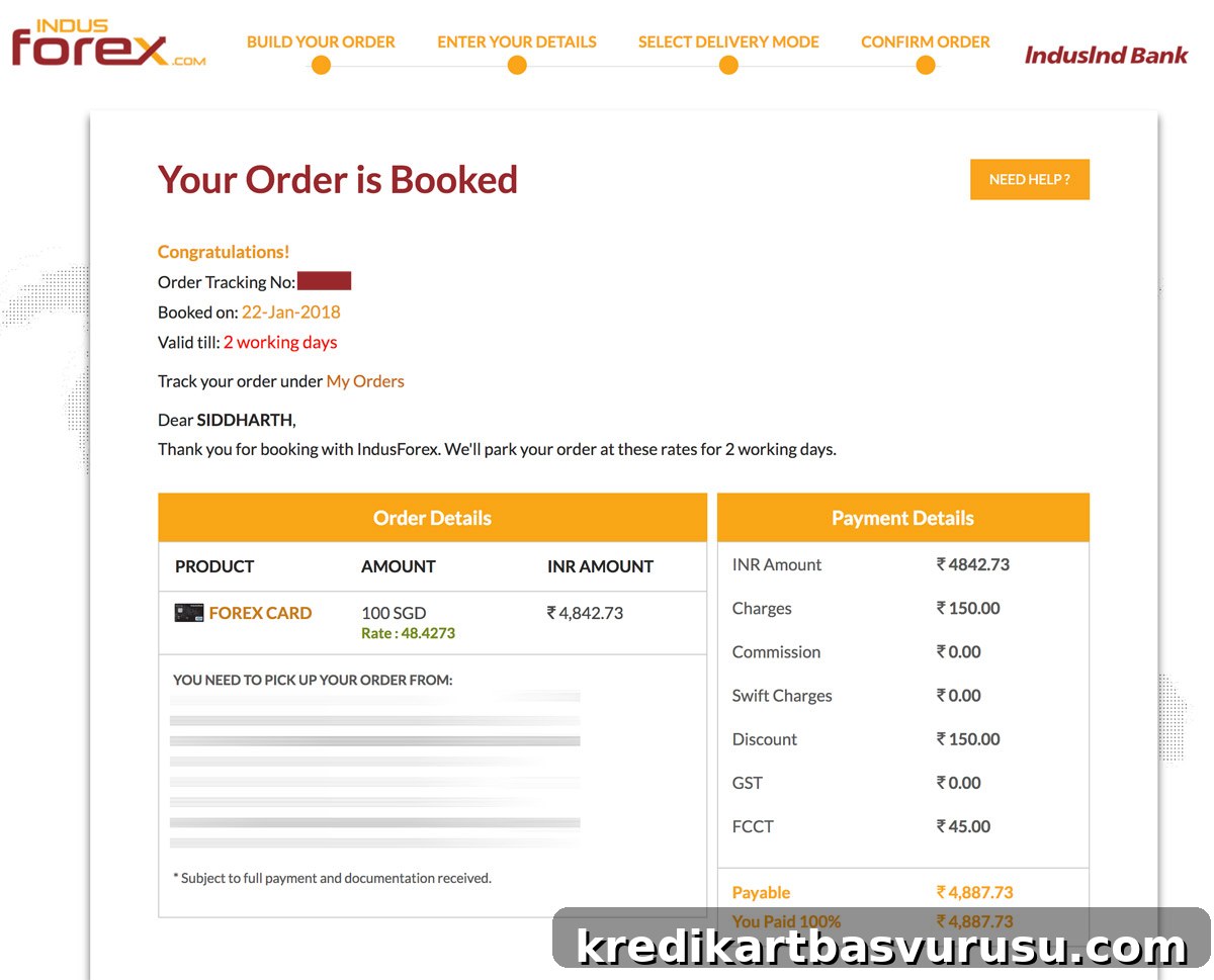 Indusind Bank Forex Card Booking