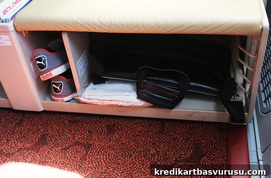Air India Business Class storage