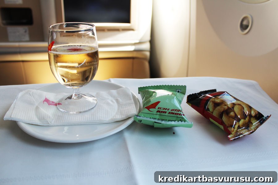 Champagne with almonds