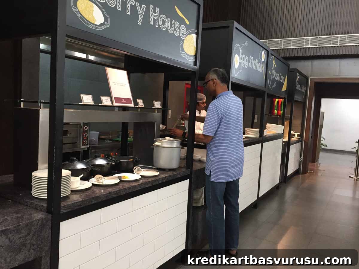 Live Food station at Plaza Premium Lounge (domestic) bangalore