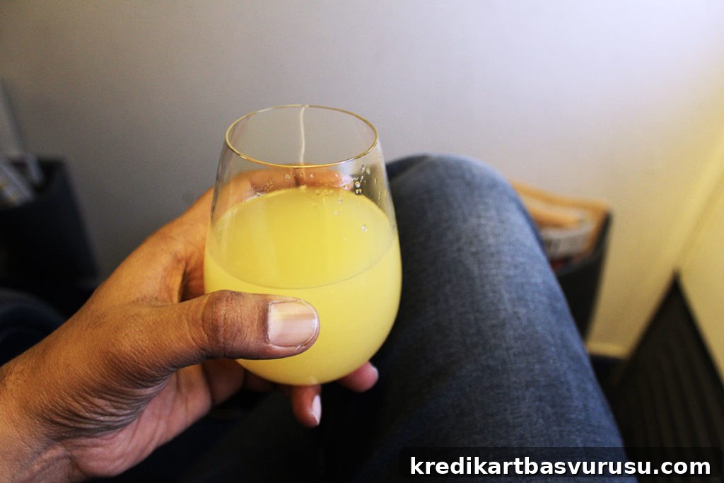 Jet Airways Business Class – Welcome Drink
