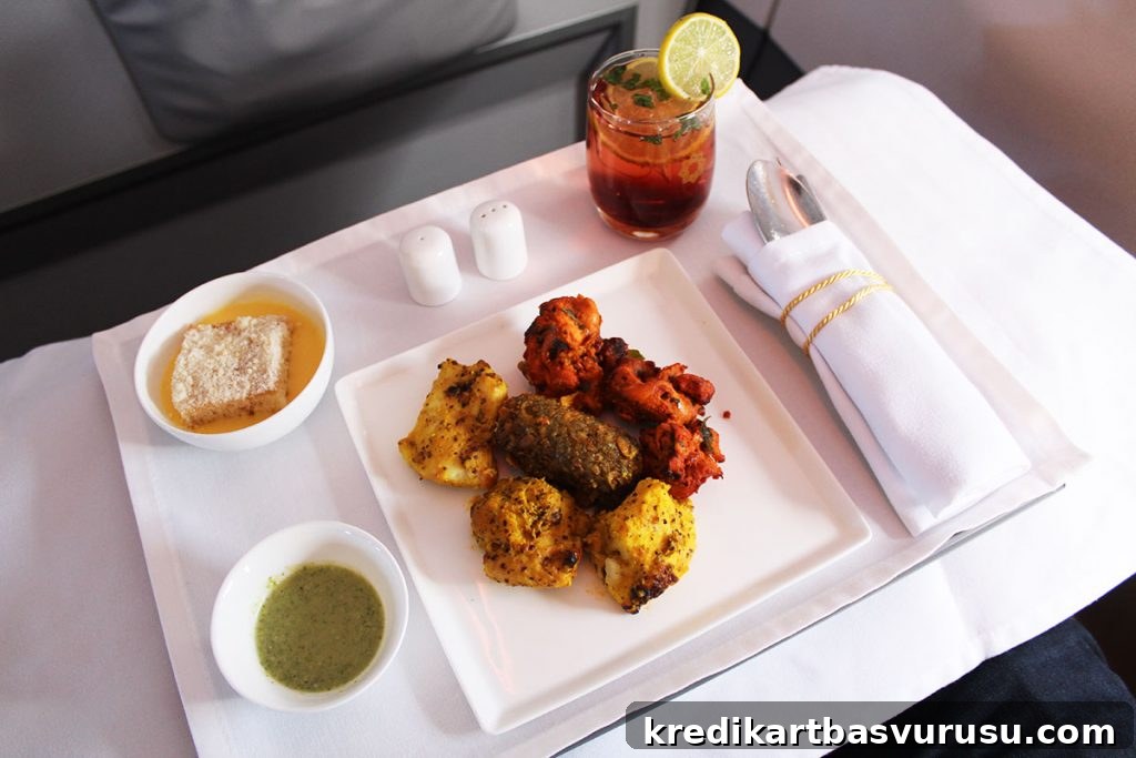 Food on Vistara Business Class (Delhi-Bangalore)