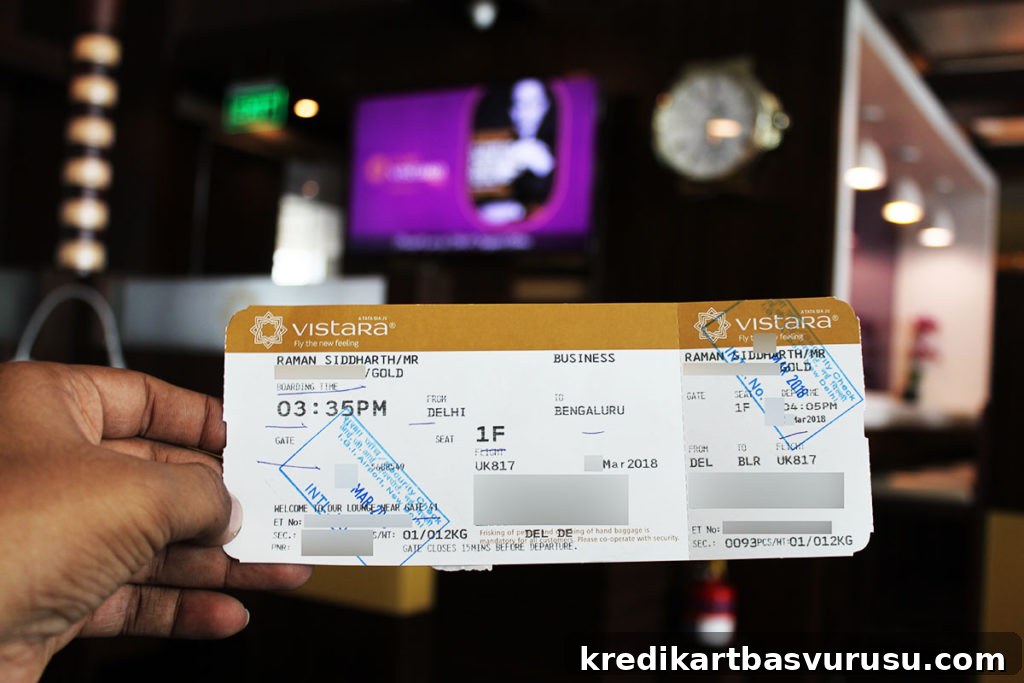 Vistara Business Class – Boarding Pass