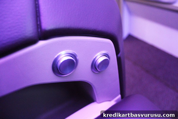 Vistara Business Class – Seat Controls