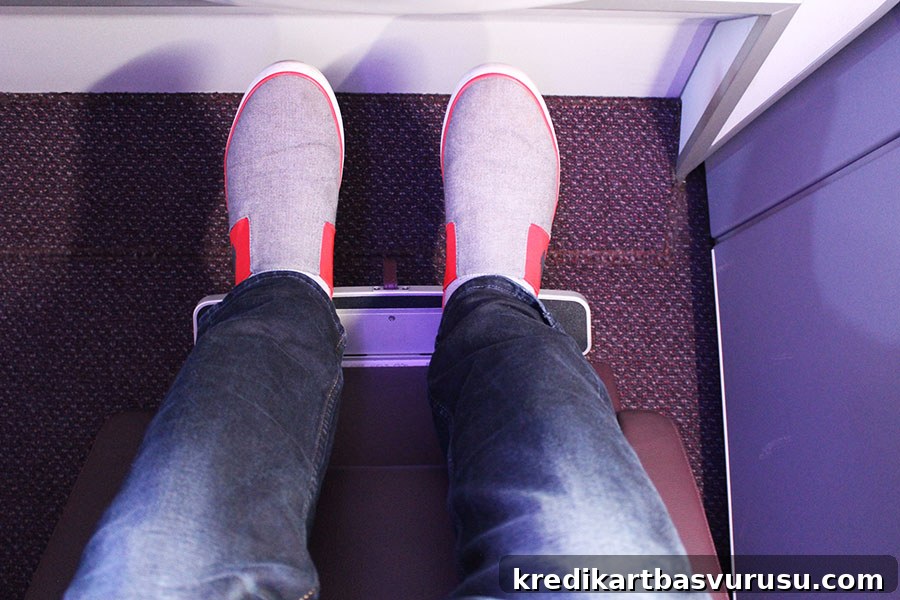 Vistara Business Class – Footrest