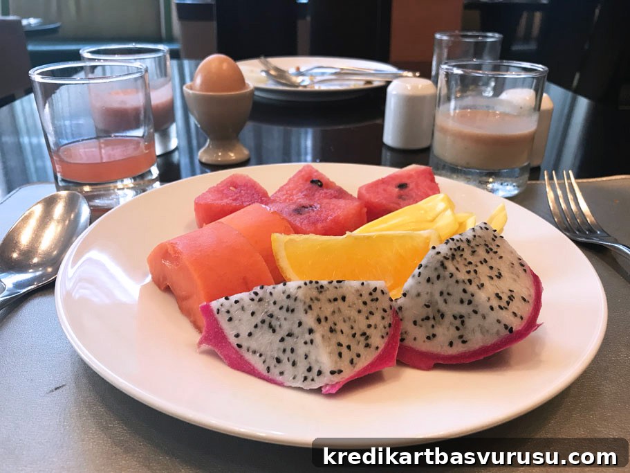 Fruits at restaurant