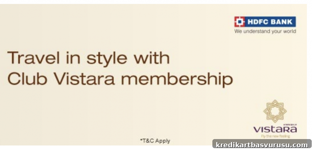 Vistara and HDFC partnership